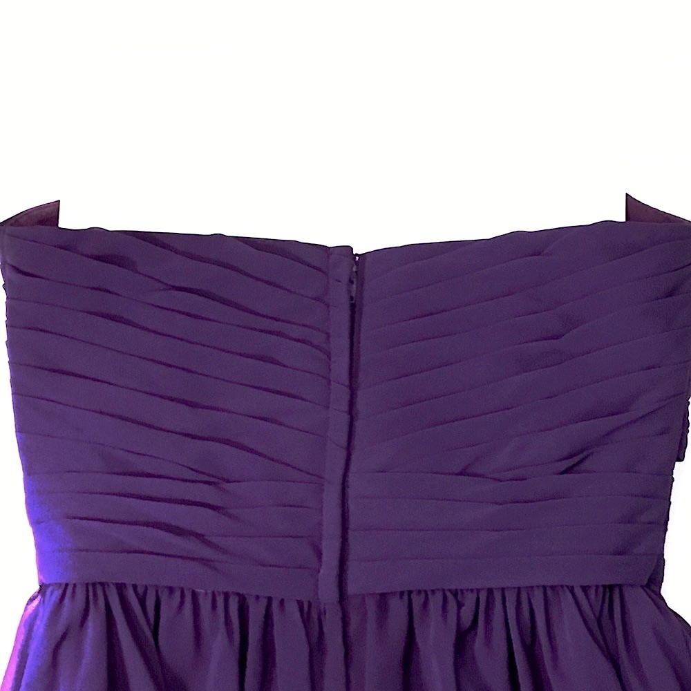 Mori Lee Dress Strapless Prom Dress Purple 8 - Picture 4 of 6